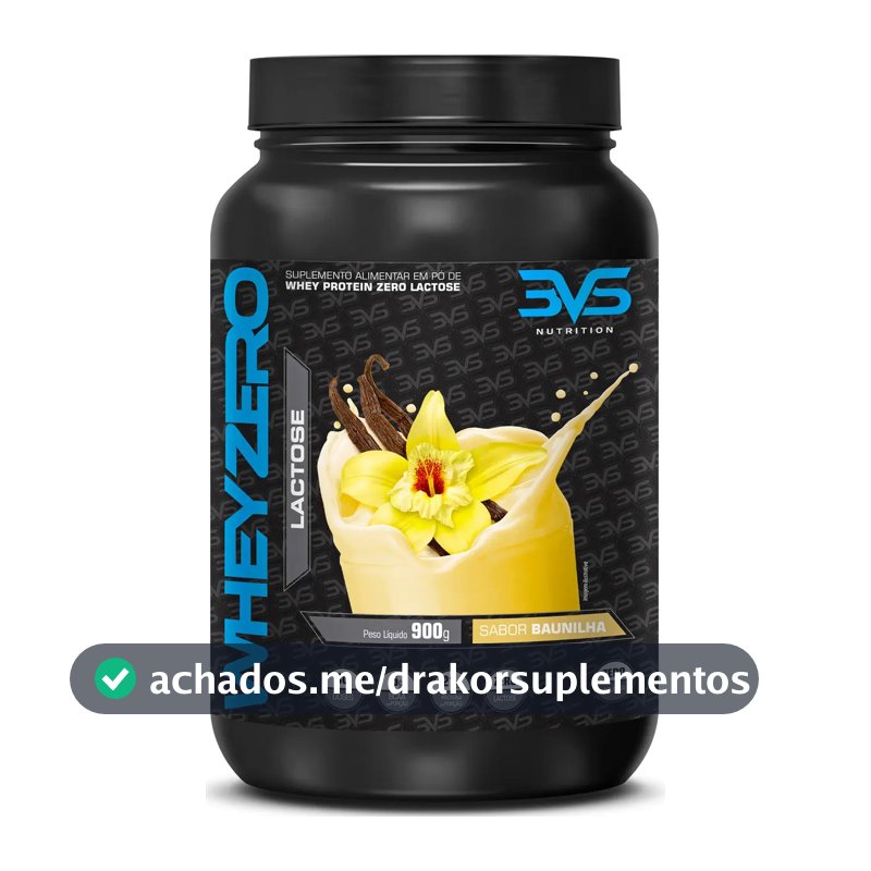 Whey Zero Lactose 900g Sabor: Baunilha - Fórmula Exclusiva com 21g De Proteína Por Dose