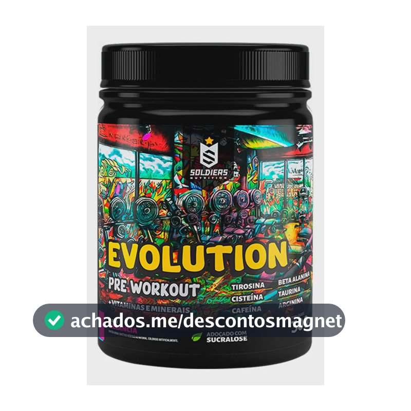 Suplemento Soldiers Nutrition Evolution en pó sabor melancia x 300g