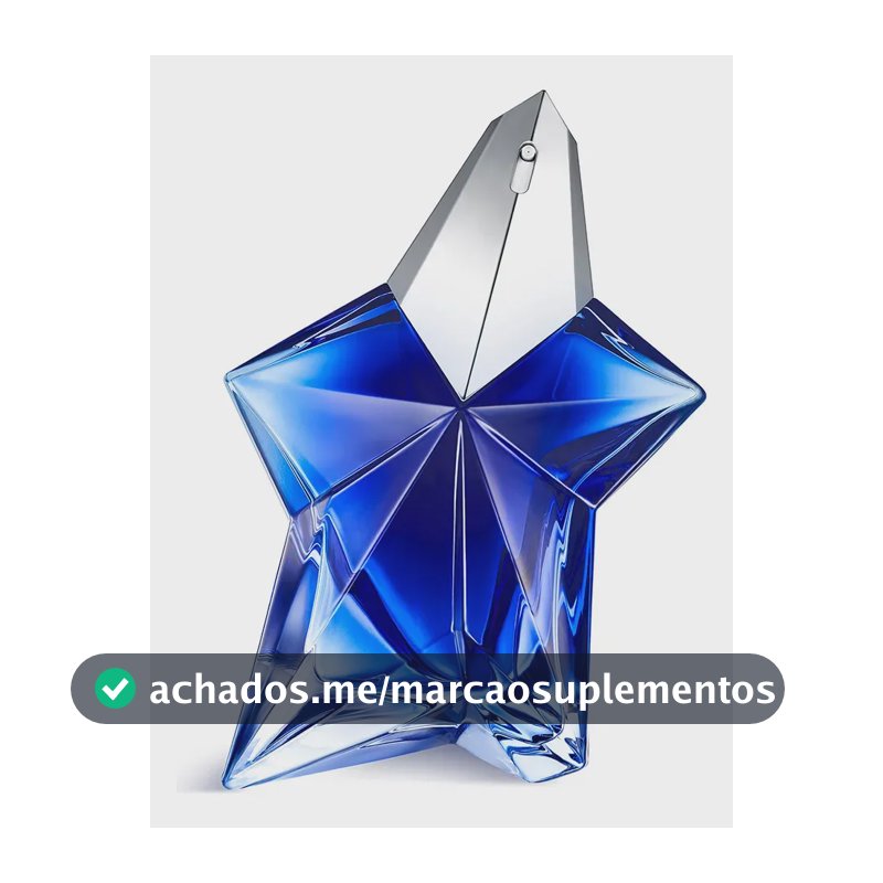 Perfume Feminino Gourmand Ambarado com Pistache e Baunilha Eau de Parfum Recarregável Angel Stellar Mugler 100ml