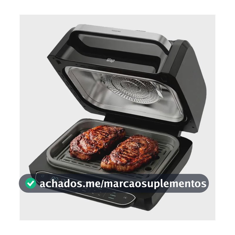 Fritadeira Elétrica Air Fryer 8 em 1 Wap Barbecue Heat Digital Wc Ab1030 220V
