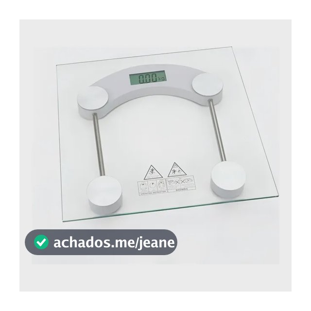 Balança Digital Corporal 180kg Vidro Temperado Banheiro