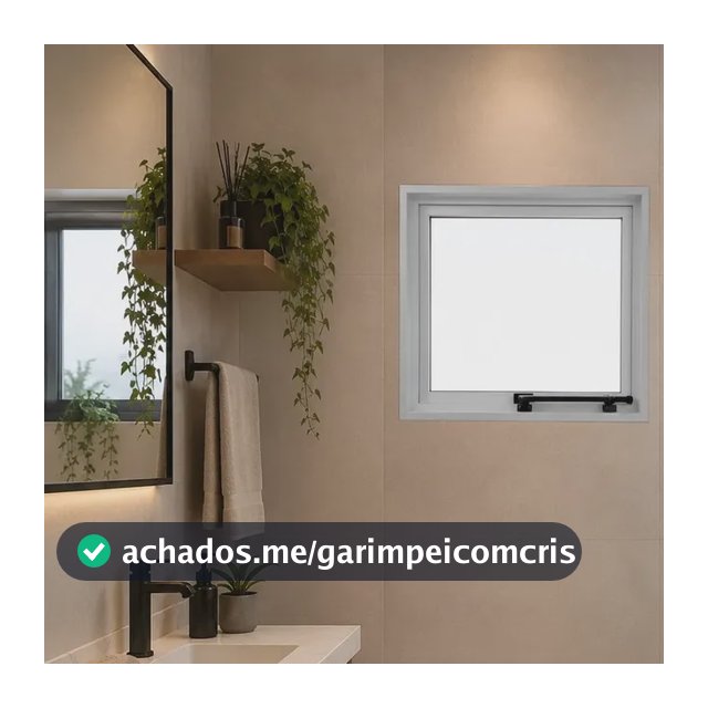 Vitrô Max Ar Janela 60x60 Alumínio C/ Vidro Alto Acabamento Branco