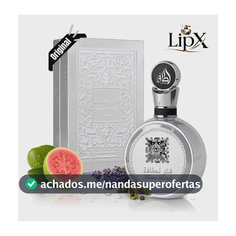 Perfume Arabe Fakhar Platin Masculino 100ML Com Nf