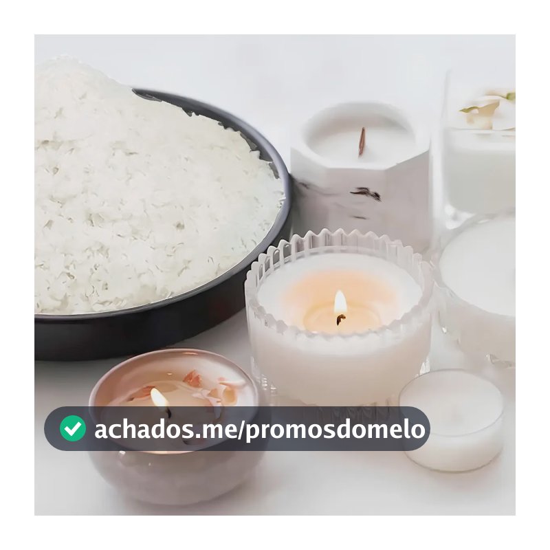 Cera de Coco em Escamas 2kg para Velas Artesanais e Cosméticos