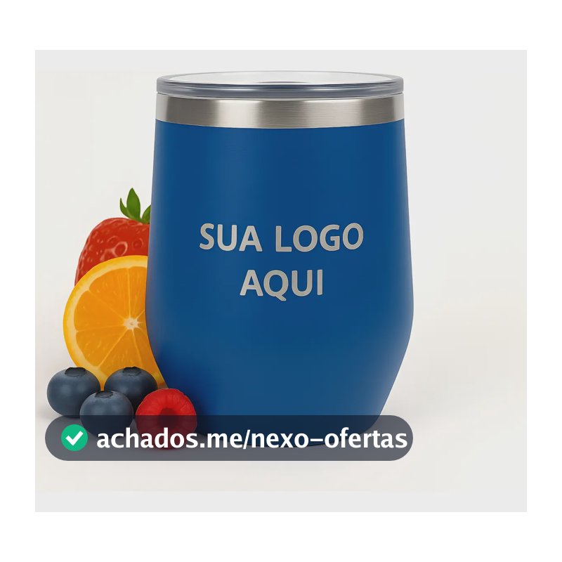 Copo Térmico Com Tampa Cuia Personalizado Gravação A Laser