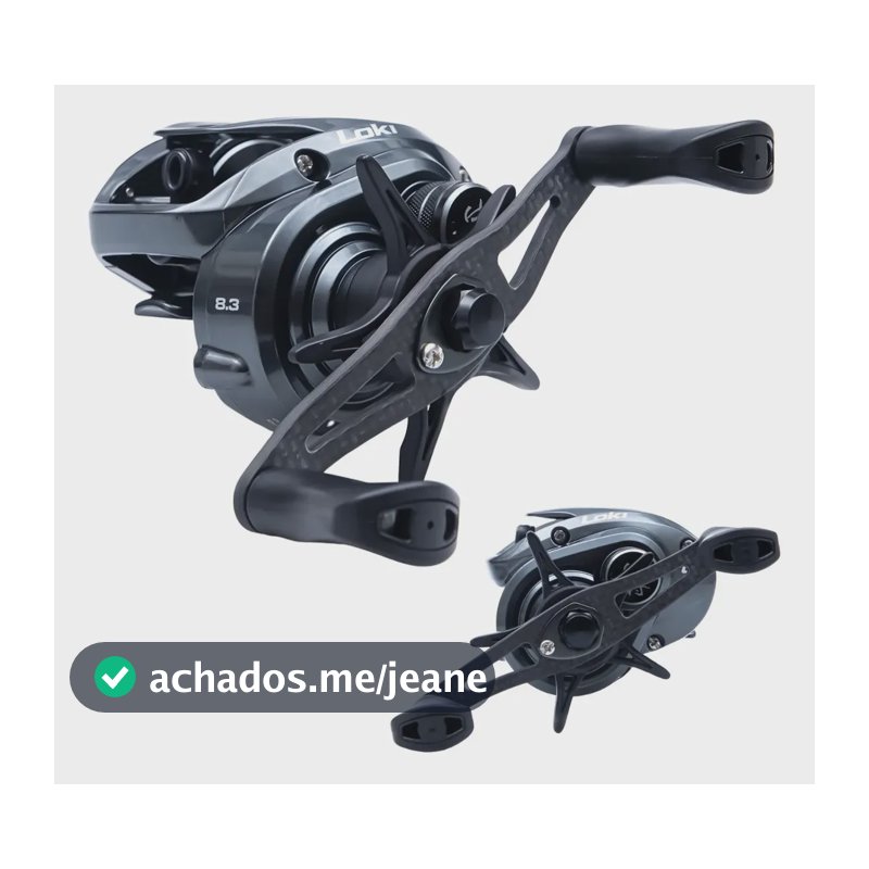 Carretilha Maruri Loki 2025 Nakamura 12rol. 140g Drag 8kg Co Preto Direito
