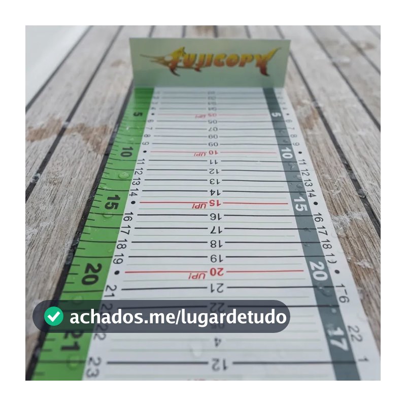 Régua de Medir Peixes FujiCopy Tucunaré Compacta 100cm Impermeável