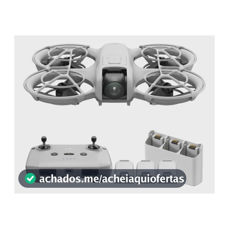 Drone Dji Neo Fly More Combo Dji051 Homologado Anatel Cinza