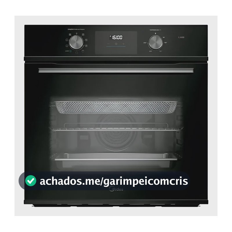 Forno Elétrico De Embutir Midea Tsd80p2 80l Preto Digital 220v Preto