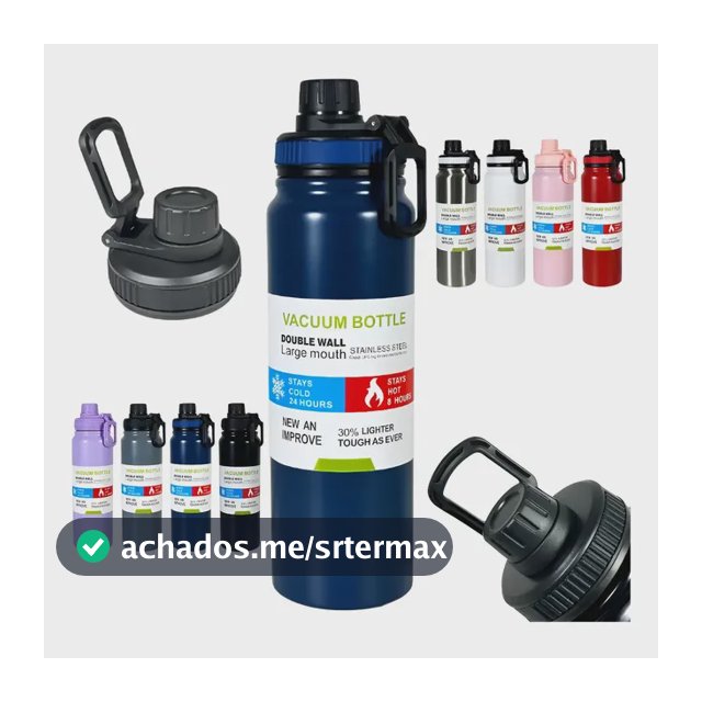 Garrafa Térmica 800ml Frio Com Isolamento Garrafinha Treinos