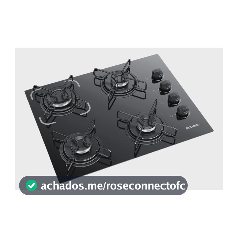 Cooktop Fogão Itatiaia Essencial 4 Bocas Bivolt Preto Preto 127/220v