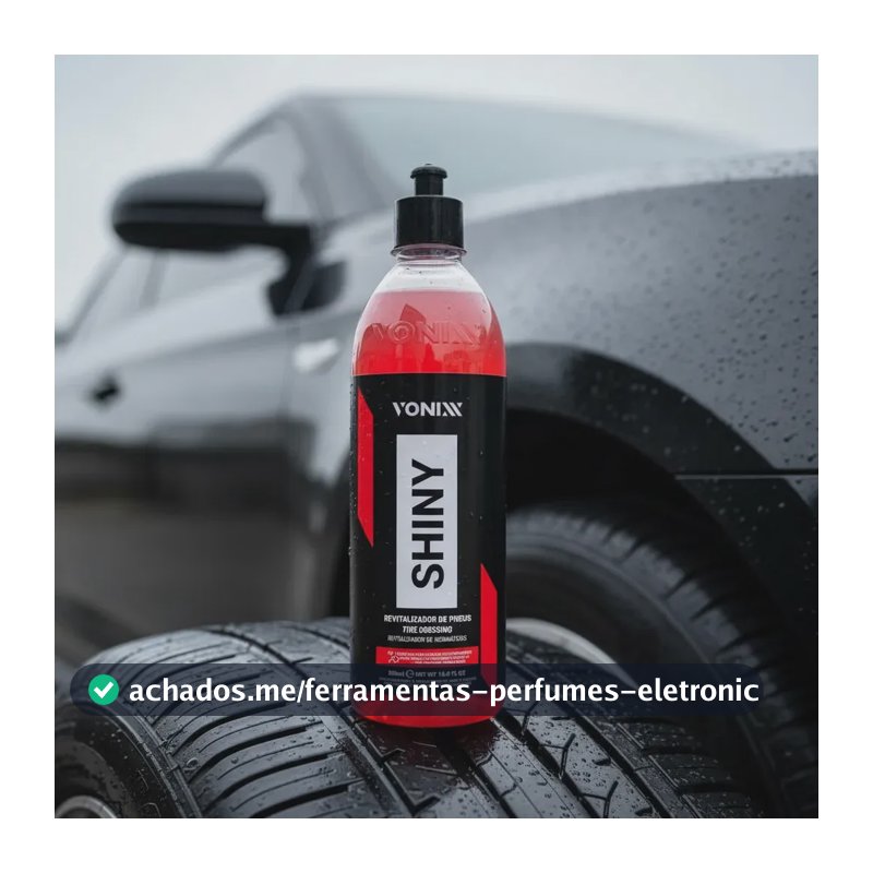 Shiny 500ml Abrilhantador Para Carro/caminhonete Vonixx Renovador De Pneus Vermelho