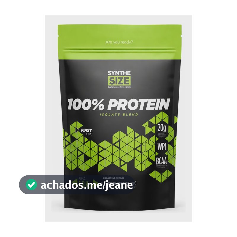 100% Protein Isolate Blend 1,8kg - Synthesize Cookies E Cream
