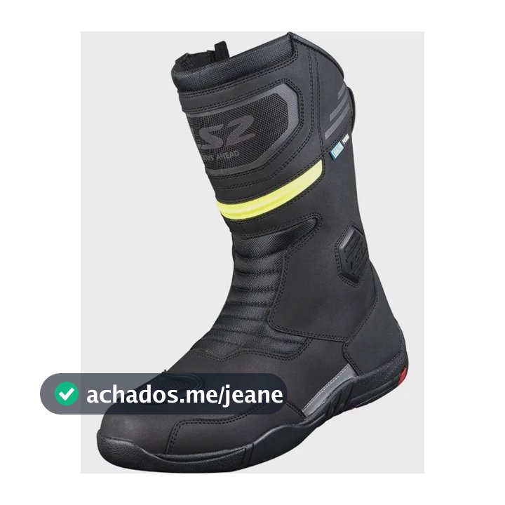 Bota Ls2 Goby Masculina Preto Motociclismo Impermeável Preto 44 Br