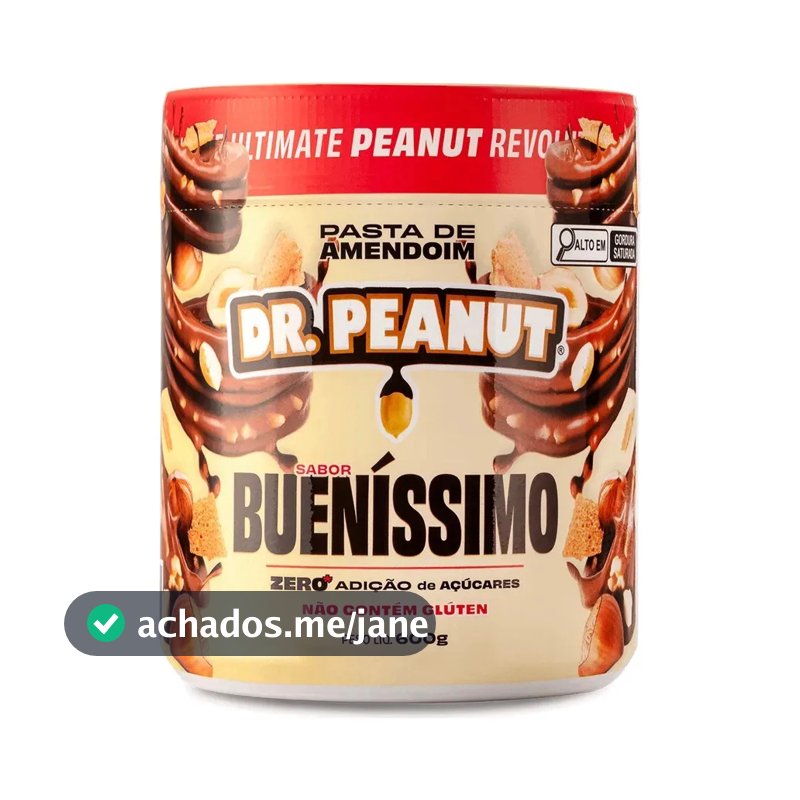 Suplemento em pasta Dr. Peanut Melhor Pasta de Amendoim amentoim cremosa sabor Bueníssimo x 600g