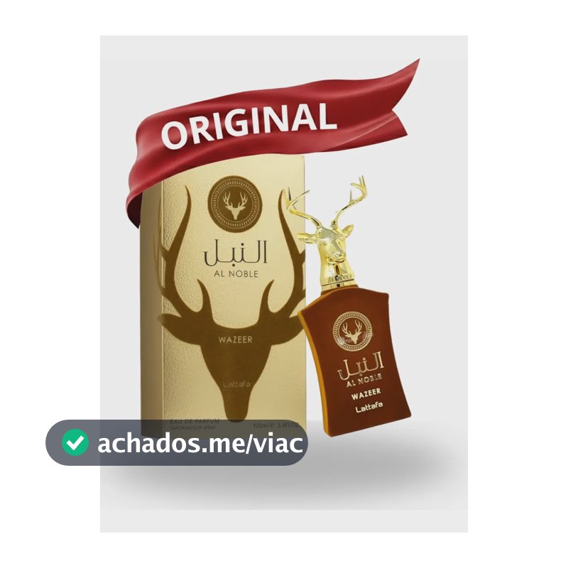 Al Noble Wazeer Lataffa Cervo 100ml Importado Original
