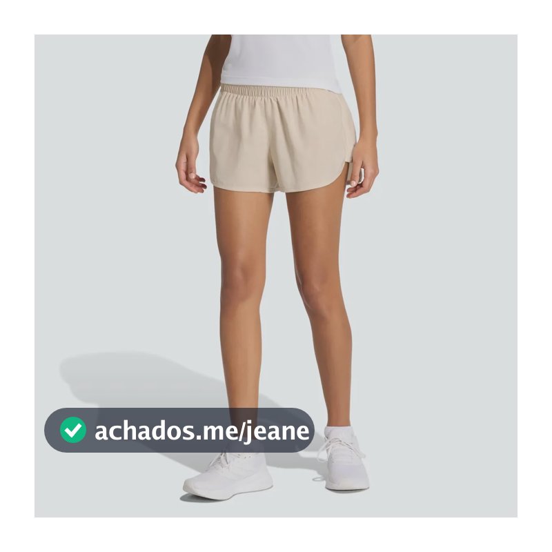 Shorts adidas Corrida Adi365 Feminino Bege Bege - Pp
