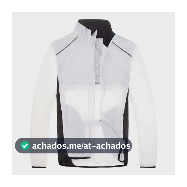 Jaqueta Corta Vento Neon Refletiva Manga Longa Ciclismo Bike