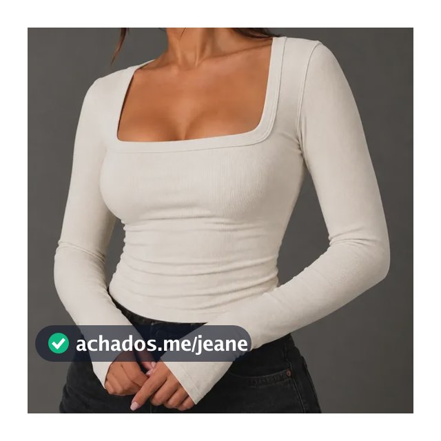 Blusa De Frio Segunda Pele Feminina Manga Longa Canelada