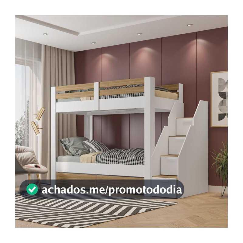 Beliche Solteiro Adulto Com 2 Gavetões E 4 Nichos Gfwt