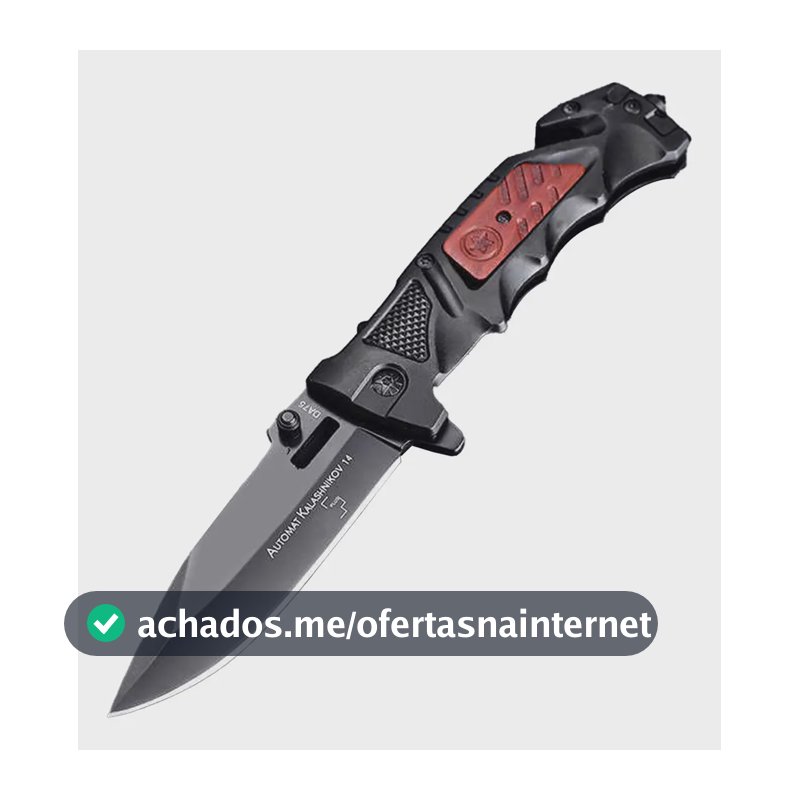 Canivete Retrátil Portátil Tática De Dobra Para Uso Ao Camping Pesca Caça Cor Preto/madeira Böker