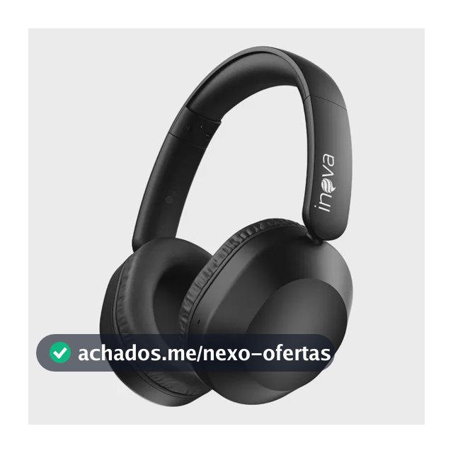 Fone De Ouvido Headphone Bluetooth 6.0 Sem Fio Premium Potente Super Bass Compatível, bateria de 50 Horas Para iPhone Samsung Xiaomi Redmi Lenovo Motorola Esportivo Caminhada Academia Cor Preto Inova