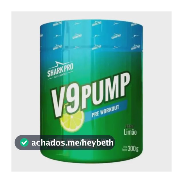 Pre Treino V9 Pump 300g Refrigerante Limao - Shark Pro Limão