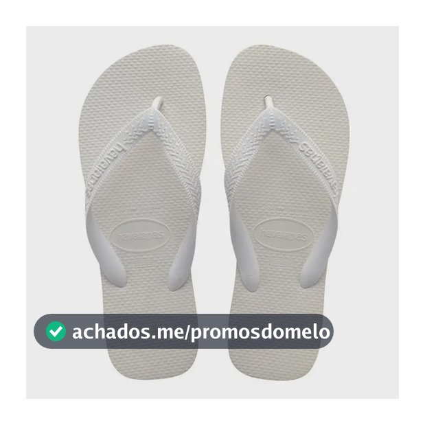 Chinelo Unissex Top Havaianas Liso Branco
