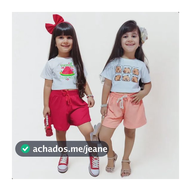 Kit 4 Peças Roupa Menina Conjunto Infantil Feminino Verão