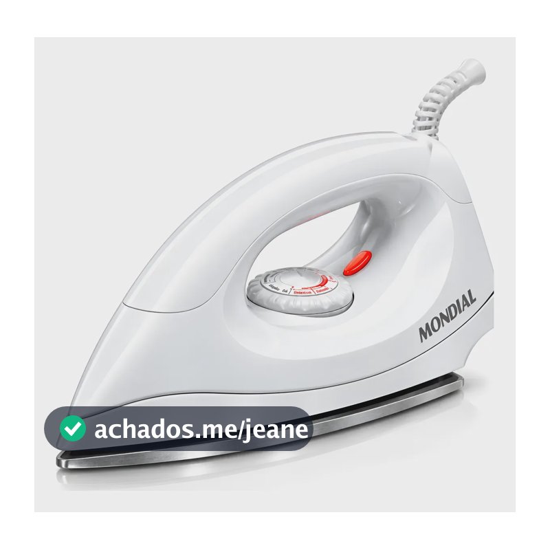 Ferro De Passar Roupas Mondial Branco Fsn-55-b Branco 127v