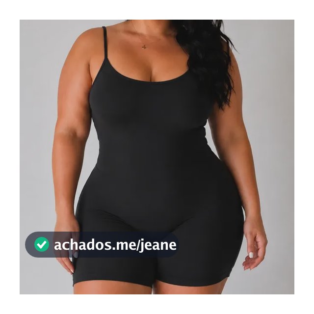 Macaquinho Macacão Plus Midi Size Feminino Estiloso