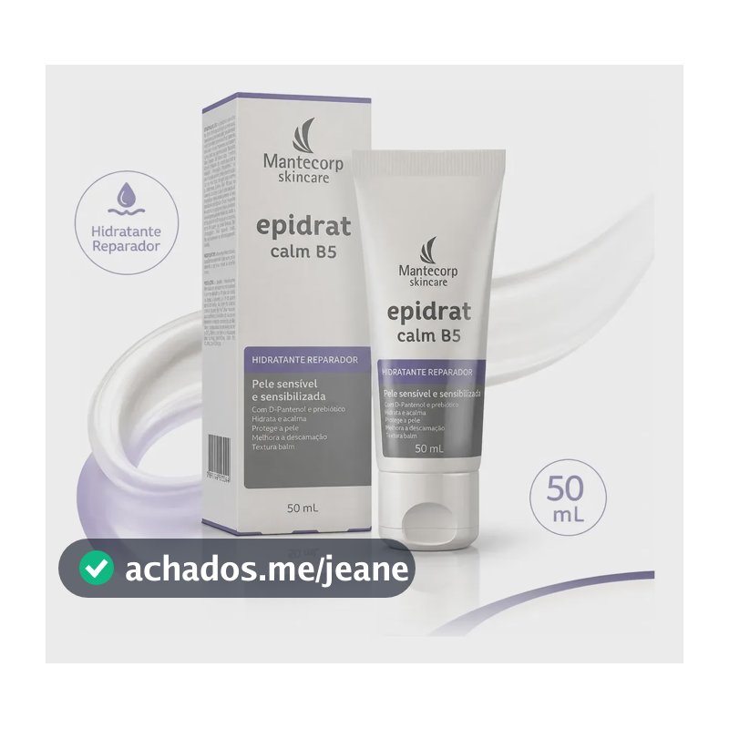 Epidrat Calm B5 Hidratante Reparador Mantecorp 50ml Sensível Dia/noite