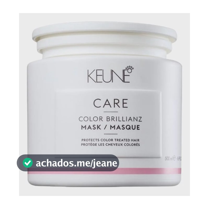 Máscara Keune Color Brillianz Cabelo Danificado Colorido 500