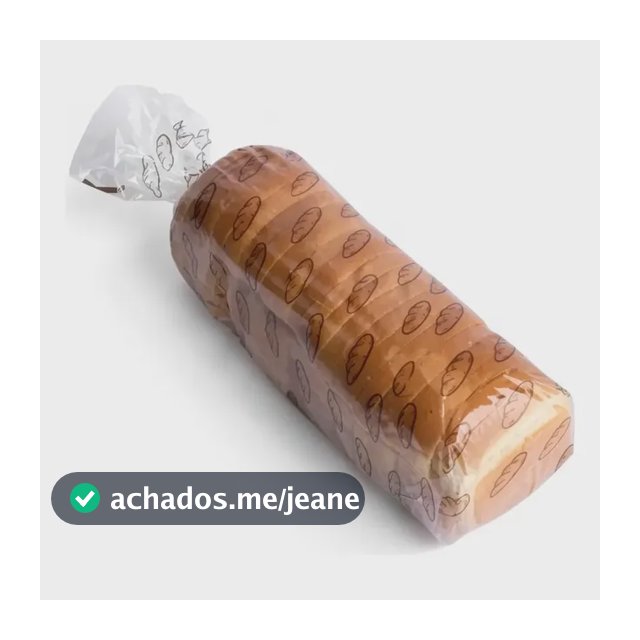 100 Saco Plástico Liso Para Pães De Forma Caseiro 22x48cm