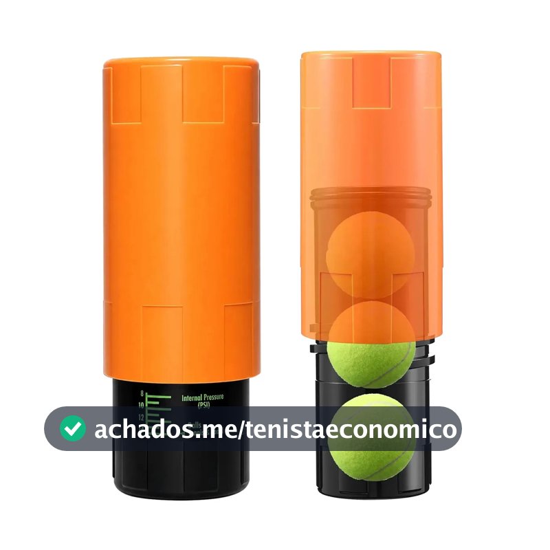 Protetor Da Bola Do Tênis Pressurizador Tennis Padel Bolinha Cor Laranja CELYON