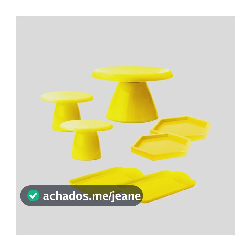 Kit 1 Boleira Slim , 2 Mini Cake, 2 Band 20x13, 2 Sextavada Amarelo