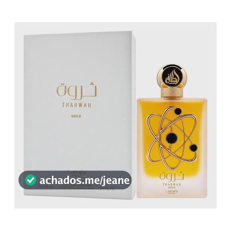 Perfume Feminino Árabe Tharwah Gold - Lattafa Pride - Eau