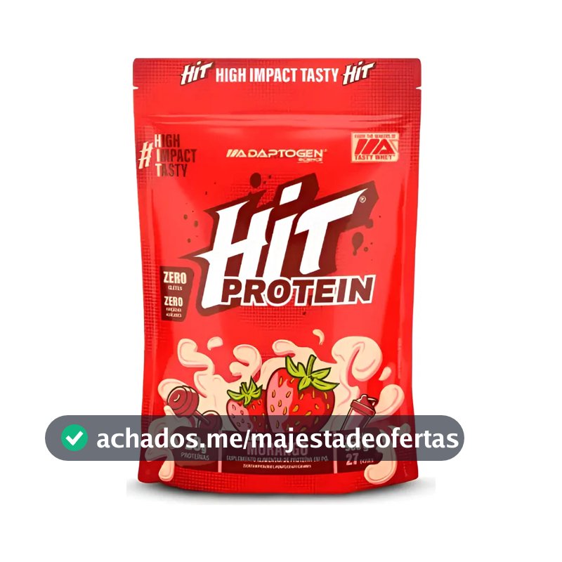 Hit Protein Whey 900g - Adaptogen Science Sabor Morango