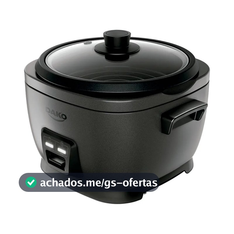 Panela De Arroz Elétrica Dako 700w Com 4 L 10 Xícaras Cinza Cor Cinza-escuro Frequência 60 Hz