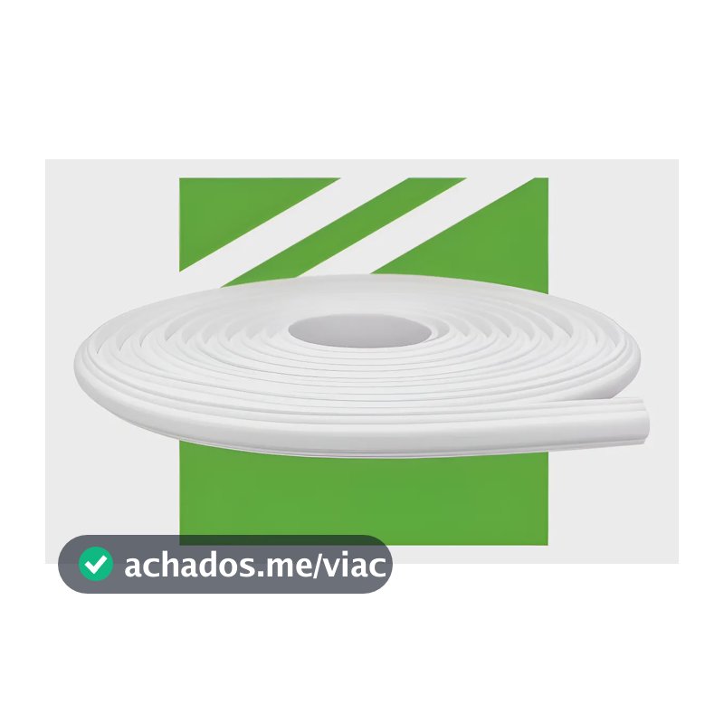 Rodameio Boiserie Moldura Eva Autocolante Rm61 - 10 Metros Branco