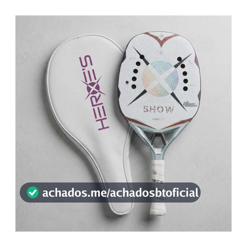 Raquete Beach Tennis Heroes Show Tratamento Glipper E Nota Com Tratamento Glipper