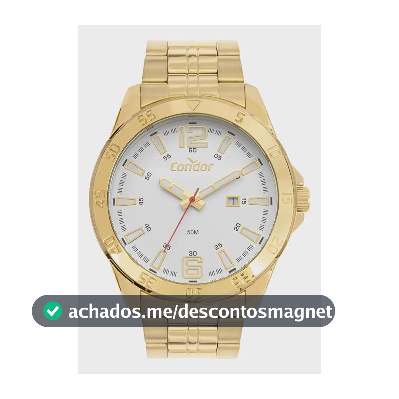 Relógio Condor Masculino Drive Dourado - Co2115ncg/4k Prata Dourado Dourado