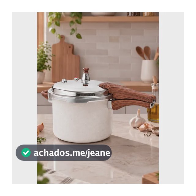 Panela De Pressão 4,2l Para Fogão A Gás E Indução Segurança Creme