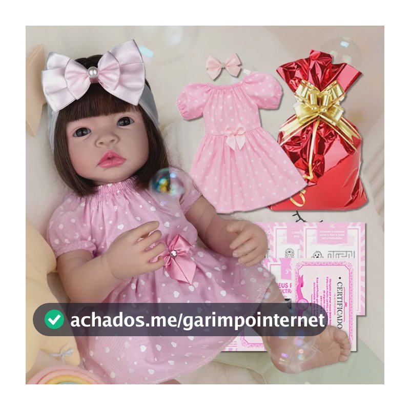 Boneca Bebe Reborn Realista Completa Barata Com Itens