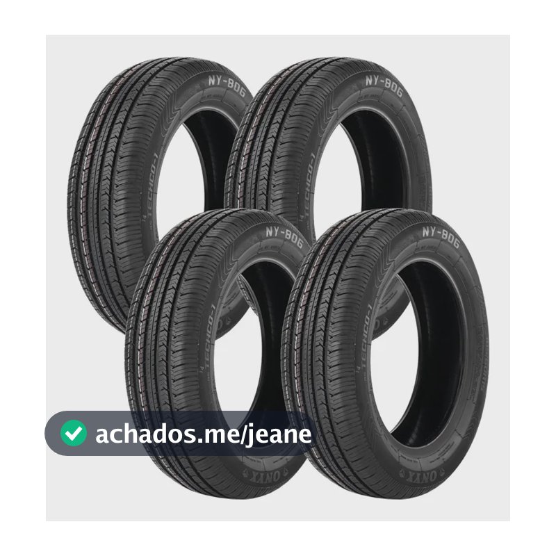Jogo 4 Pneus Onyx Aro 14 Ny-806 165/60r14 75h H