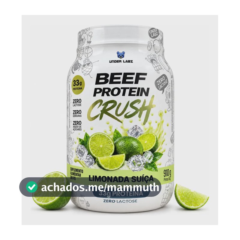 Under Labz Beef Protein Limonada Suiça 910 G Proteína Limonada Suíça