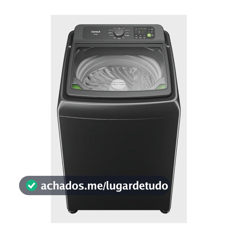 Máquina de Lavar Consul 16Kg Titanium com Modo Eco - CWN16A9