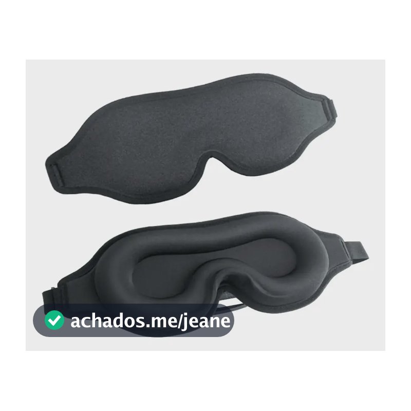 Mascara De Dormir Tapa Olho 3d Blackout Super Confortável Preto Mascara Sono Dormir