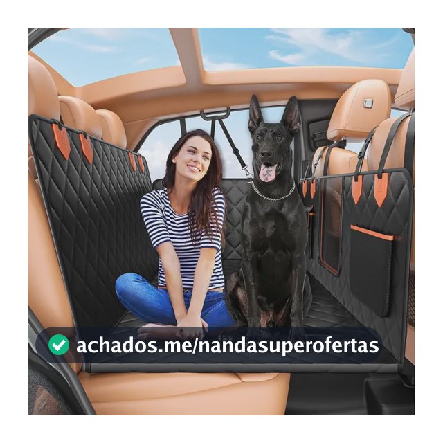 Capa Protetora Banco Carro Pet 6 Em 1 Impermeável Antiderrapante Universal Porta-malas