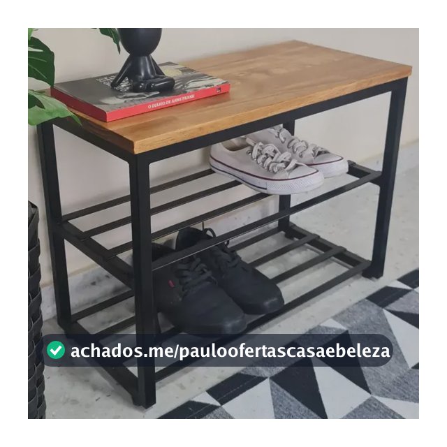 Banco Organizador Sapateira Porta Entrada Multiuso Montada Idêntico As Fotos